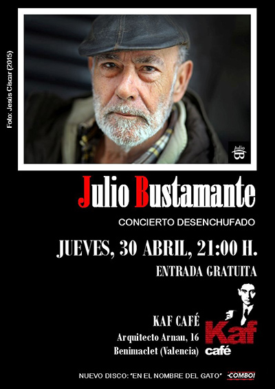 Julio Bustamante concierto desenchufado Kaf Café